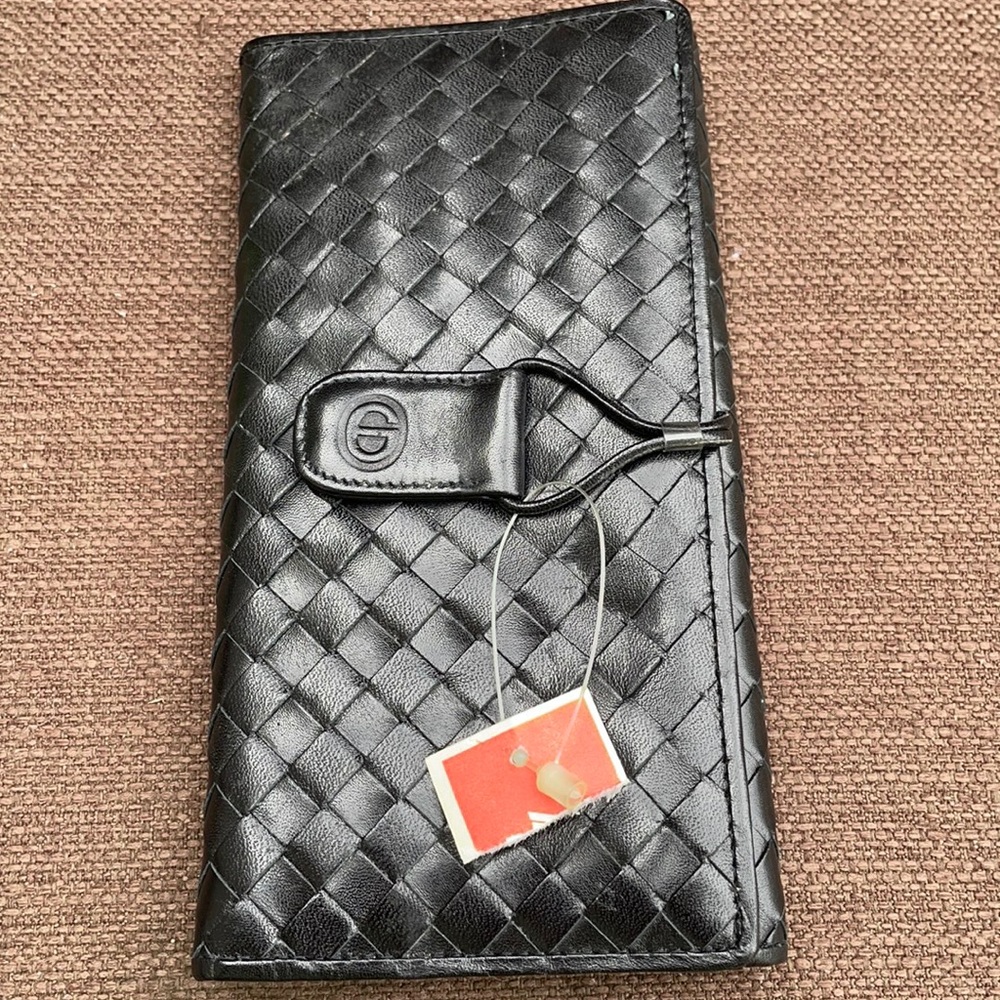 New Vintage Christian Dior Black Leather Wallet